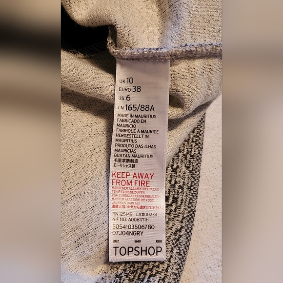 TOPSHOP Longline Double-Breasted Blazer | Jacket. Women's Size 6  (Oversized) - Picture 10 of 10